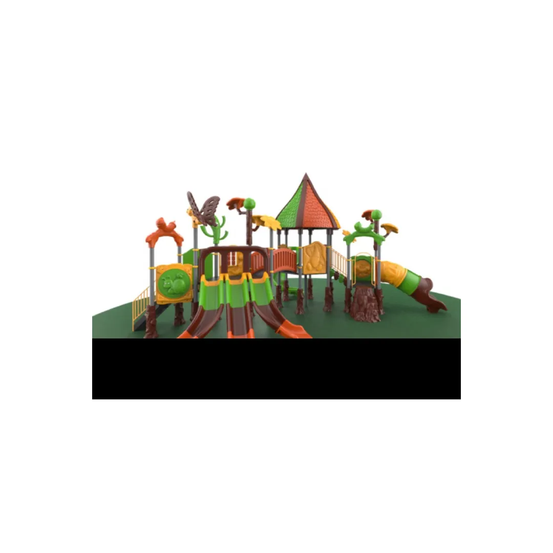 Large Adventure Playground with Connected Towers